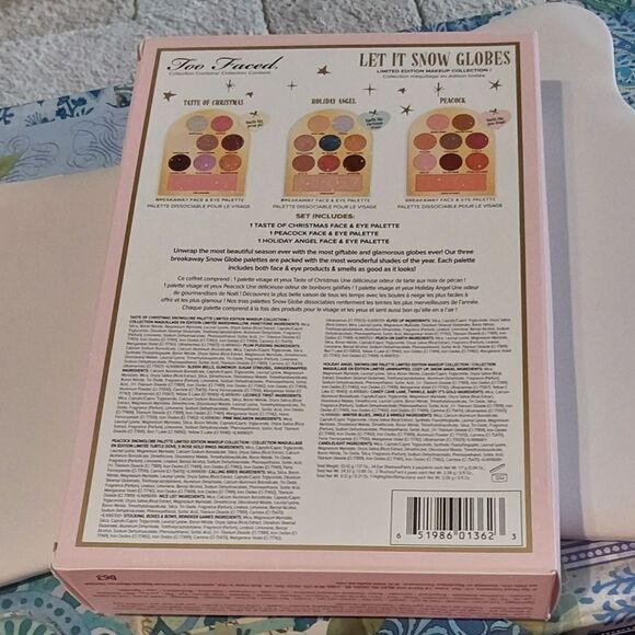 BNIB~Too Faced Let it Snow Globes Limited Edition Makeup Collection - Picture 7 of 14